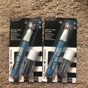 Katy Kat Glam Lip Gloss Set cobalt kitty 04 blue gloss NIB (2)